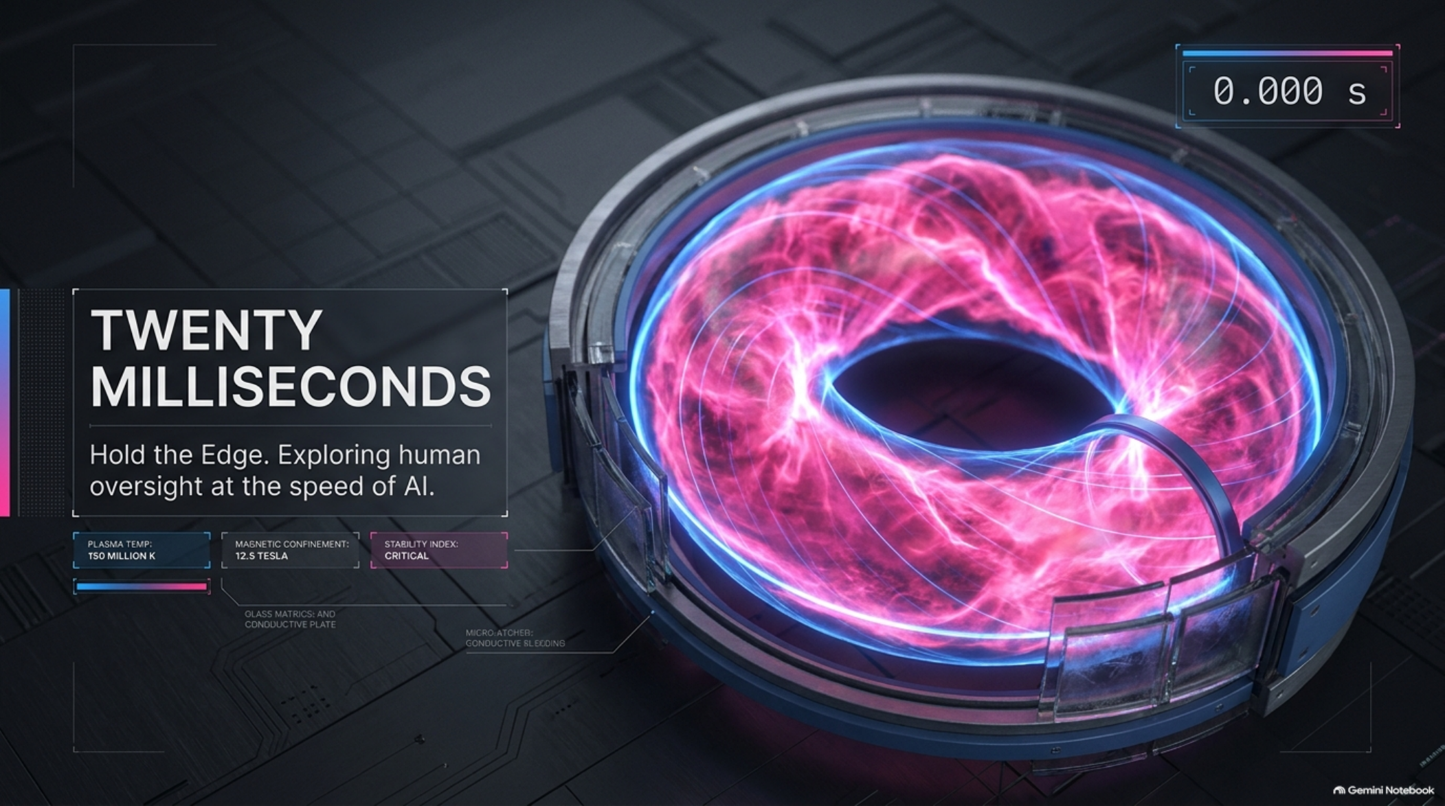 Slide 1 of 16. Twenty Milliseconds. Hold the edge.